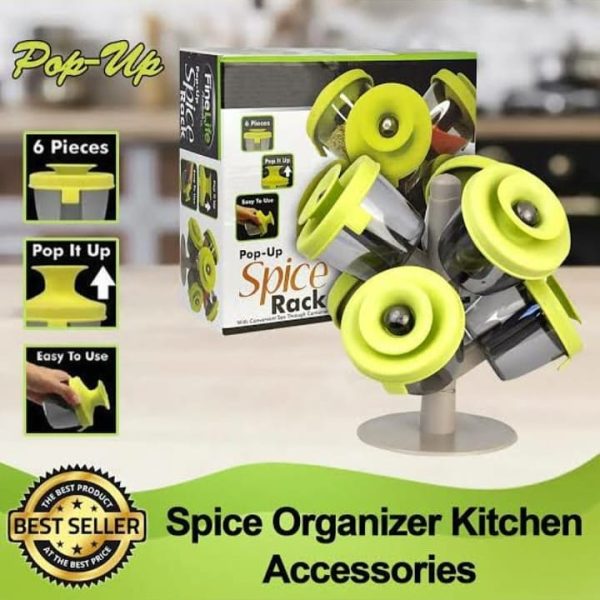 6pcs Fancy Spice Rack - Image 3